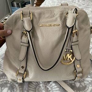 Authentic white MK cross body